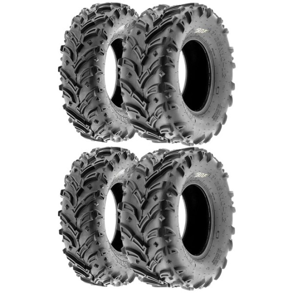 Sunf Set 25X8-12 Ve 25X10-12 A024 Mud Trail 6Kat Atv Lastik Takımı Ön-Arka
