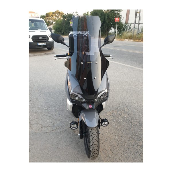 Arora Max T Easy 125 Ön Cam 2022 2025 Model 78cm Füme Renkli 4mm UZUN CAM