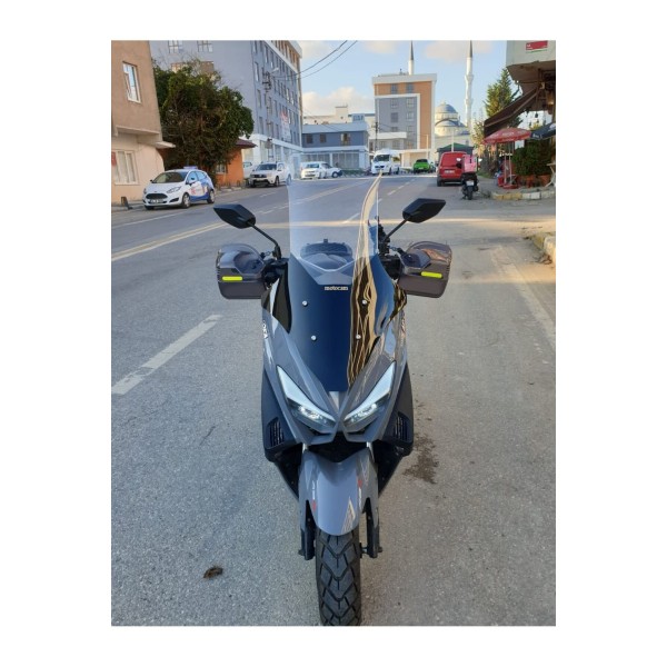 Arora Max T Easy 125 Ön Cam 2022 2025 Model 78cm Şeffaf Renkli 4mm UZUN CAM