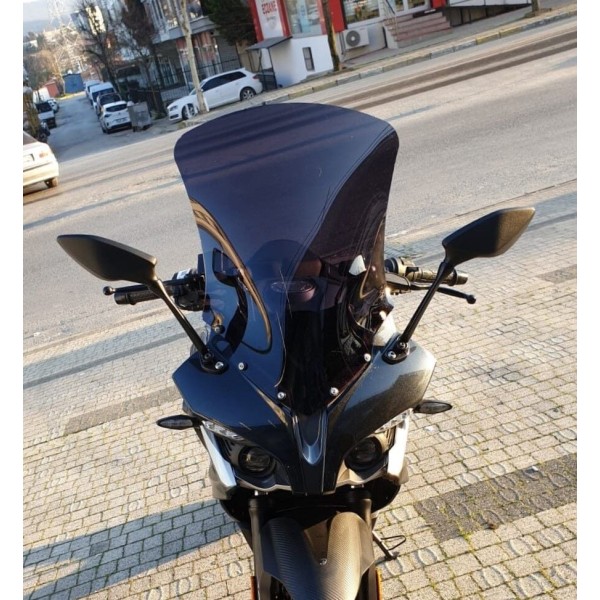 Bajaj Pulsar RS 200 Siperlik Ön Cam 2015 2025 Model 56cm Siyah Renkli 4mm UZUN CAM Bajaj Pulsar RS 200 Siperlik Ön Cam 2015 2025 Model 56cm Siyah Renkli 4mm UZUN CAM