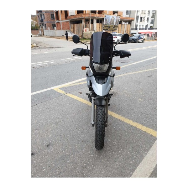 Bmw F650 GS Siperlik Ön Cam 2004 2007 Model 45cm siyah Renkli ( 4 Delikli ) 4mm