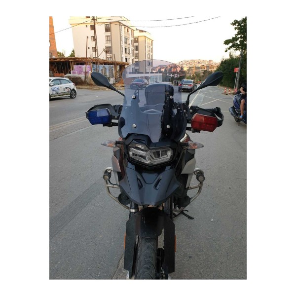 Bmw F850 GS ADV Siperlik Ön Cam 2018 2023 Model 46cm Füme Renkli 4mm Bmw F850 GS ADV Siperlik Ön Cam 2018 2023 Model 46cm Füme Renkli 4mm