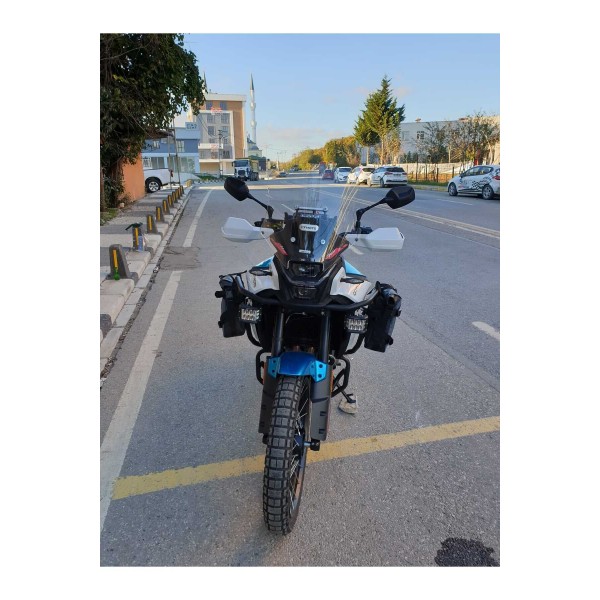 CF MOTO 450 MT Siperlik Ön Cam 2025 Model 41cm Şeffaf Renkli 4mm UZUN CAM