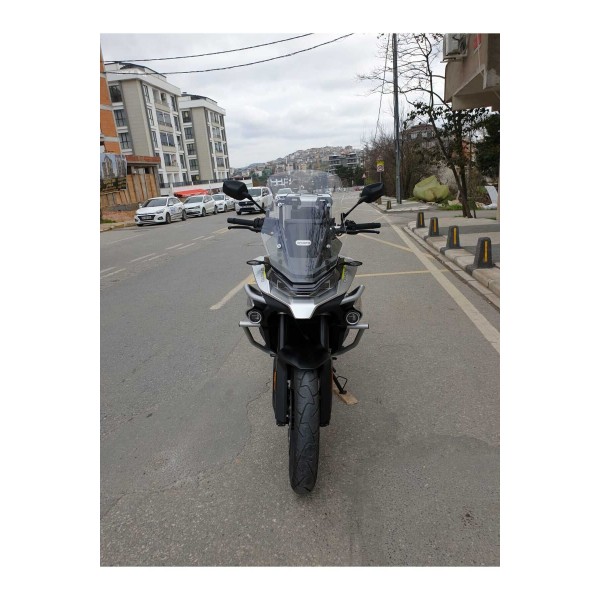 CF MOTO 800 MT Siperlik Ön Cam 2022 2025 Model 57cm Şeffaf Renkli 4mm UZUN CAM