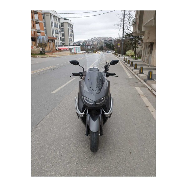 Falcon Cmax 155 Siperlik Ön Cam 2023 2025 Model 65cm Şeffaf Renkli 4mm ORTA BOYLU CAM