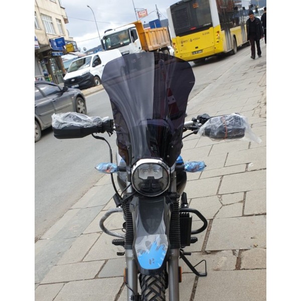 Hero X Pulse Siperlik Ön Cam 2020 2025 Model 46cm Siyah Renkli 4mm