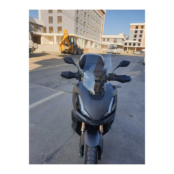 Honda Adv 350 Siperlik Ön Cam 2023 2025 Model 60cm Şeffaf Renkli 4mm ORTA BOYLU CAM
