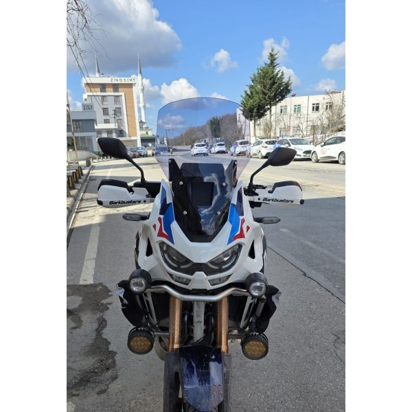 Honda Africa twin CRF 1100 L4 Ön Cam 2023 2025 Model 54cm Füme Renkli 4mm UZUN VE GENİŞ