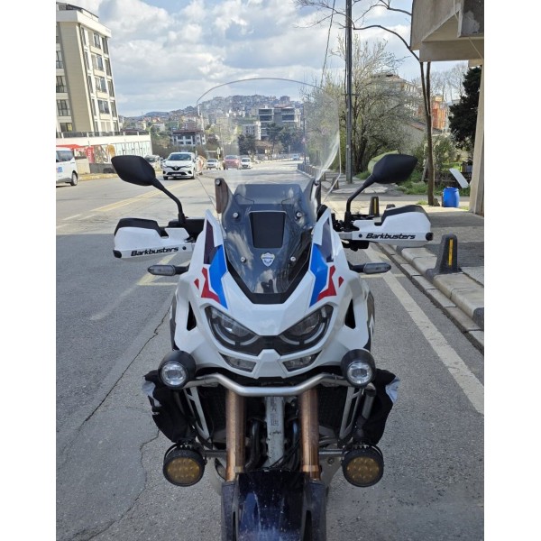 Honda Africa twin CRF 1100 L4 Ön Cam 2023 2025 Model 54cm Şeffaf Renkli 4mm UZUN VE GENİŞ