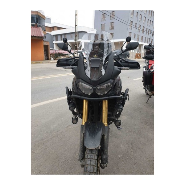 Honda Afrika Twin CRF 1000 Ön Cam 2016 2020 Model 45cm Şeffaf Renkli 4mm KISA CAM