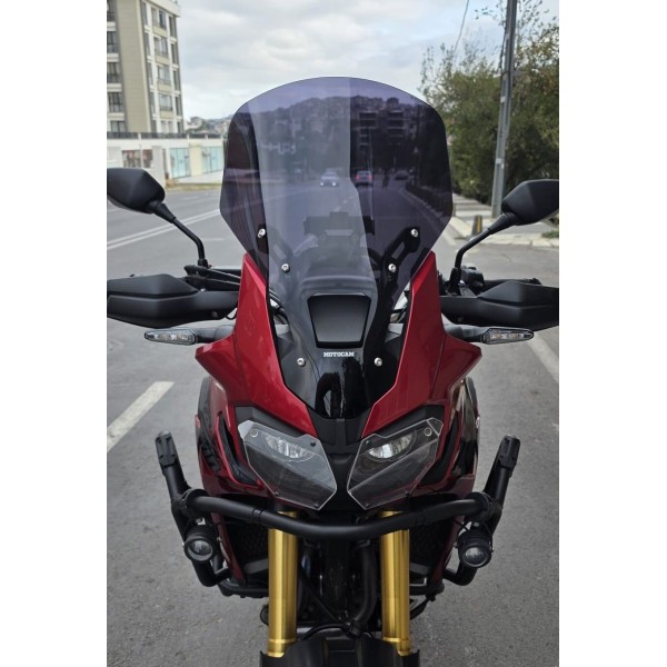 Honda Afrika Twin CRF 1000 Ön Cam 2016 2020 Model 55cm Siyah Renkli 4mm UZUN CAM