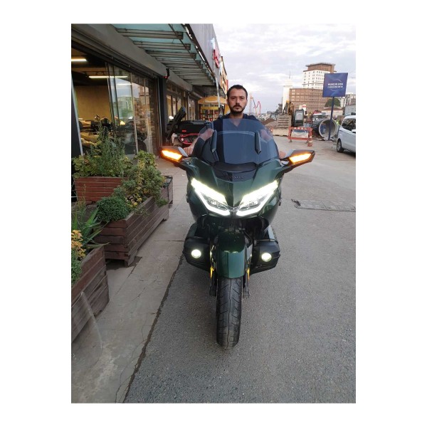 Honda Goldwing Bagger Siperlik Ön Cam 2018 2023 Model 65cm Füme Renkli 4mm UZUN BOYLU CAM