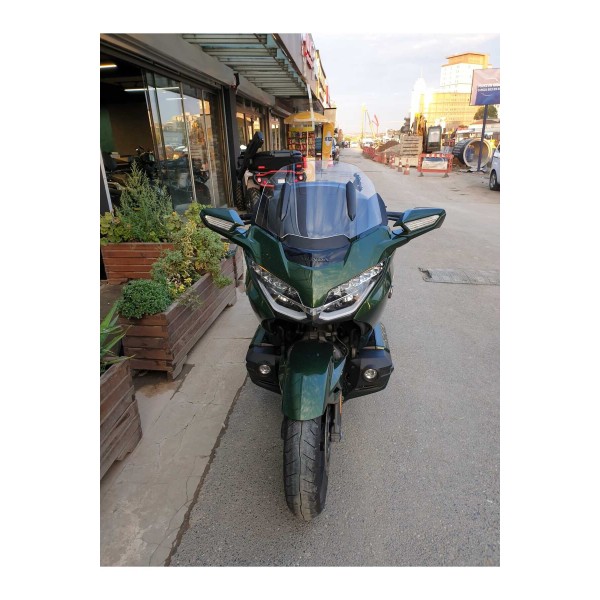 Honda Goldwing Bagger Siperlik Ön Cam 2018 2023 Model 65cm Şeffaf Renkli 4mm UZUN BOYLU CAM