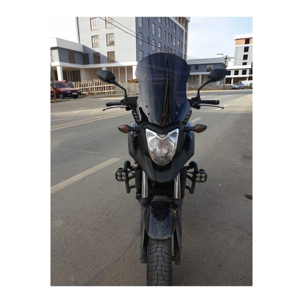 Honda NC 700 750 X Siperlik Ön Cam 2012 2015 Model 59cm Siyah Renkli 4mm UZUN CAM