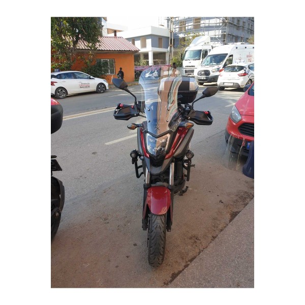 Honda NC 700 750 X Siperlik Ön Cam 2016 2020 Model 50cm Şeffaf Renkli 4mm ORTA BOYLU CAM