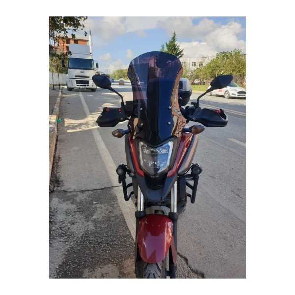 Honda NC 700 750 X Siperlik Ön Cam 2016 2020 Model 50cm Siyah Renkli 4mm ORTA BOYLU CAM