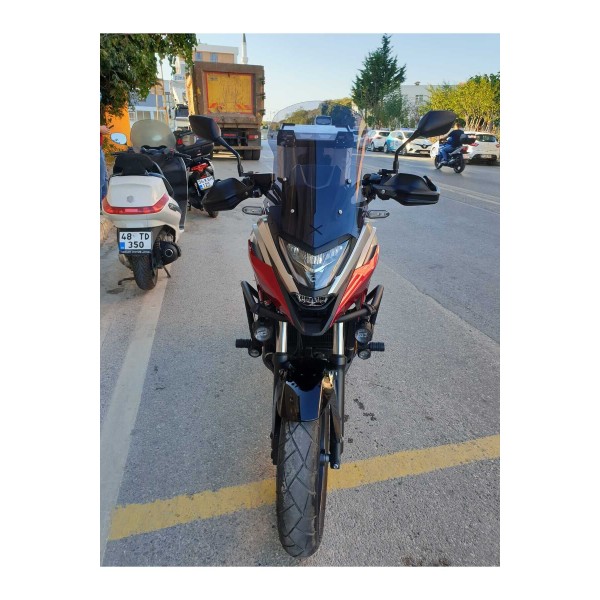 Honda NC 700 750 X Siperlik Ön Cam 2021 2024 Model 50cm Füme Renkli 4mm ORTA BOYLU CAM