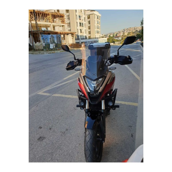 Honda NC 700 750 X Siperlik Ön Cam 2021 2024 Model 50cm Şeffaf Renkli 4mm ORTA BOYLU CAM