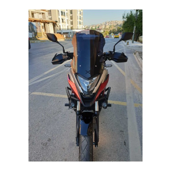 Honda NC 700 750 X Siperlik Ön Cam 2021 2024 Model 50cm Siyah Renkli 4mm ORTA BOYLU CAM
