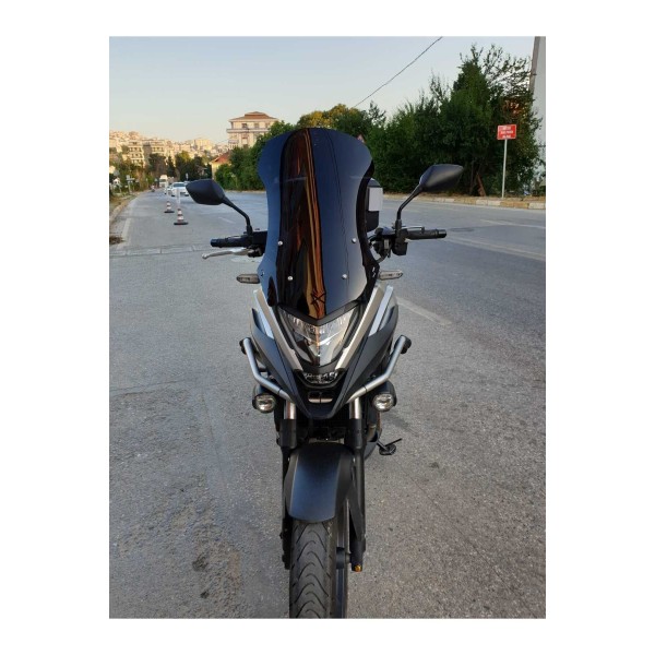 Honda NC 700 750 X Siperlik Ön Cam 2021 2024 Model 59cm Siyah Renkli 4mm Uzun Geniş Cam