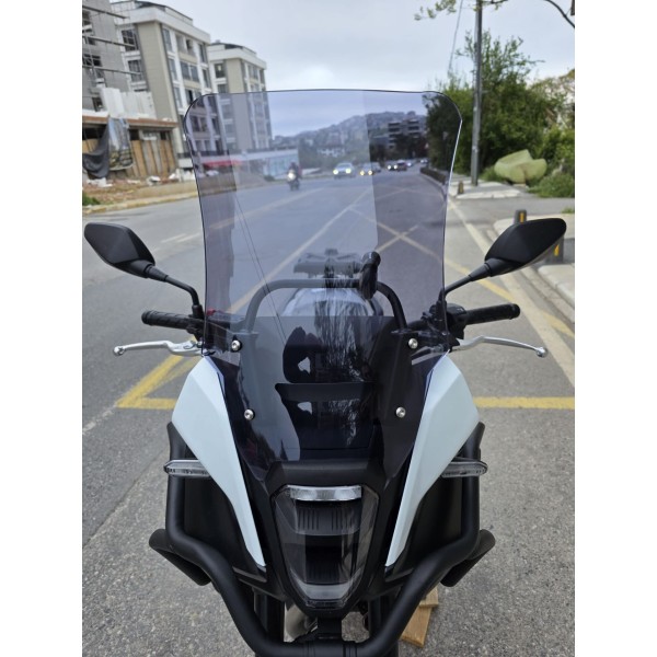 Honda NX 500 Ön Cam 48cm 2025 Model Füme Renkli 4mm UZUN CAM