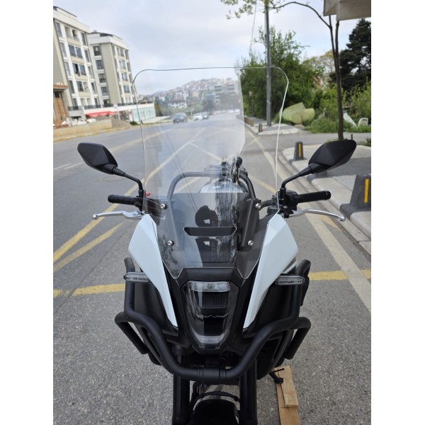 Honda NX 500 Ön Cam 48cm 2025 Model Şeffaf Renkli 4mm UZUN CAM