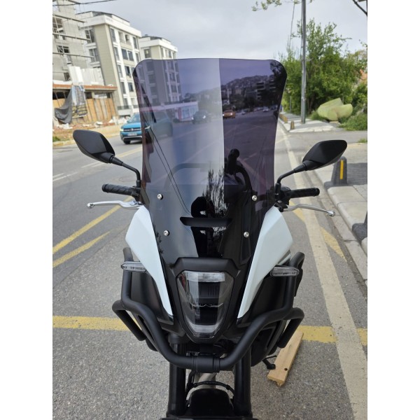 Honda NX 500 Ön Cam 48cm 2025 Model Siyah Renkli 4mm UZUN CAM