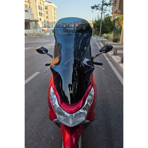 Honda PCX Siperlik Ön Cam 2011 2013 Model 83cm Siyah Renkli 4mm UZUN CAM