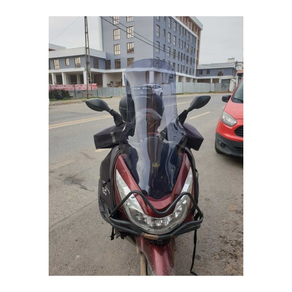 Honda PCX Siperlik Ön Cam 2014 2017 Model 83cm Füme Renkli 4mm UZUN CAM
