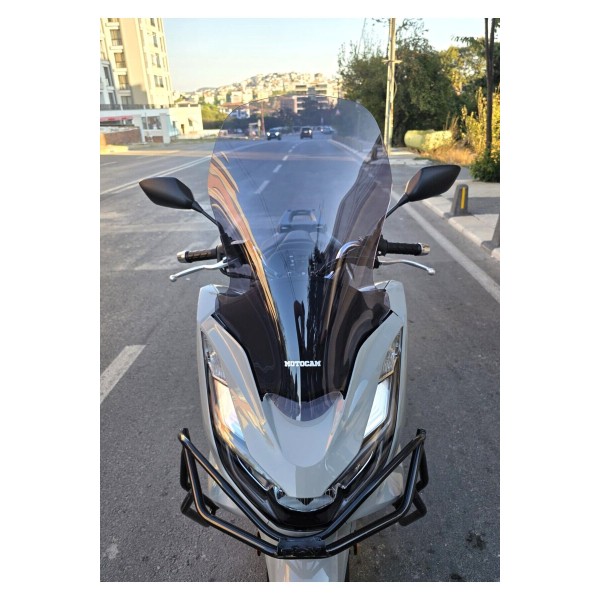 Honda PCX Siperlik Ön Cam 2021 2024 Model 65cm Füme Renkli 4mm