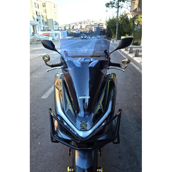 Honda PCX Siperlik Ön Cam 2025 Model 66cm Füme Renkli 4mm