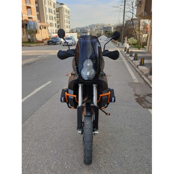 KTM 990 Adventure Siperlik Ön Cam 2015 2018 Model 52cm Siyah Renkli 4mm KTM 990 Adventure Siperlik Ön Cam 2015 2018 Model 52cm Siyah Renkli 4mm