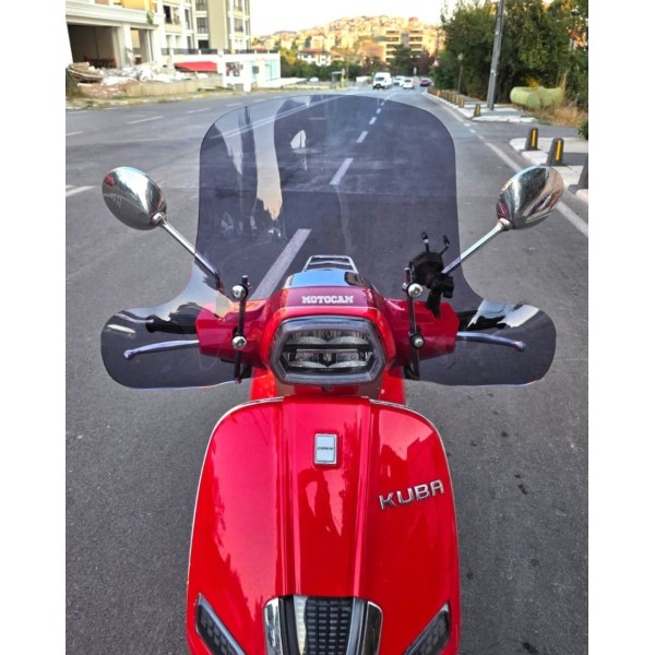 Küba Grace 50 125 Ön Cam 2023 2025 Model 37cm Füme Renkli Elcikli APARATSIZDIR