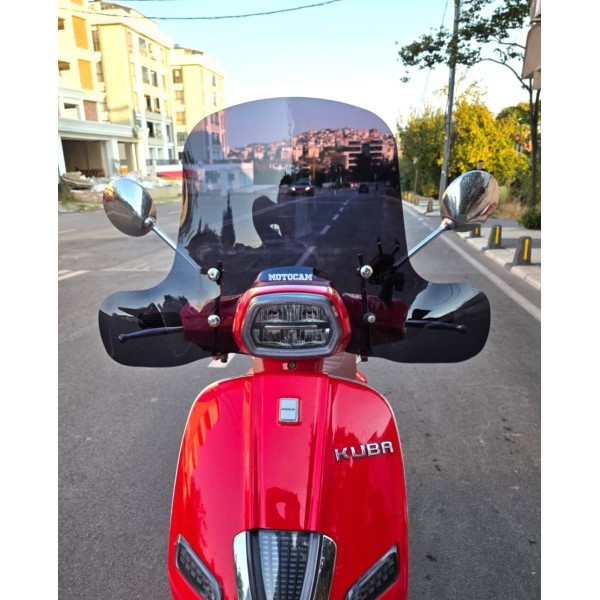 Küba Grace 50 125 Ön Cam 2023 2025 Model 37cm Siyah Renkli Elcikli APARATSIZDIR