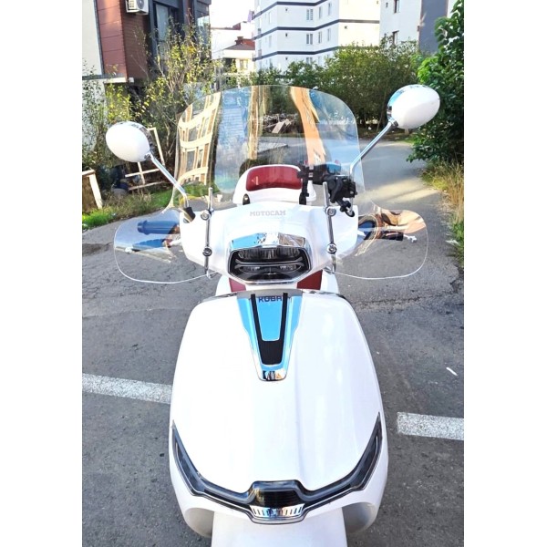 Küba MT 50 Pro Plus Ön Cam 2024 2025 Model 43cm Şeffaf Renkli 4mm ELCİKLİ APARATSIZDIR