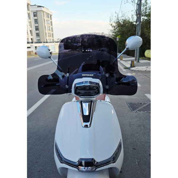 Küba MT 50 Pro Plus Ön Cam 2024 2025 Model 43cm Siyah Renkli 4mm ELCİKLİ APARATSIZDIR