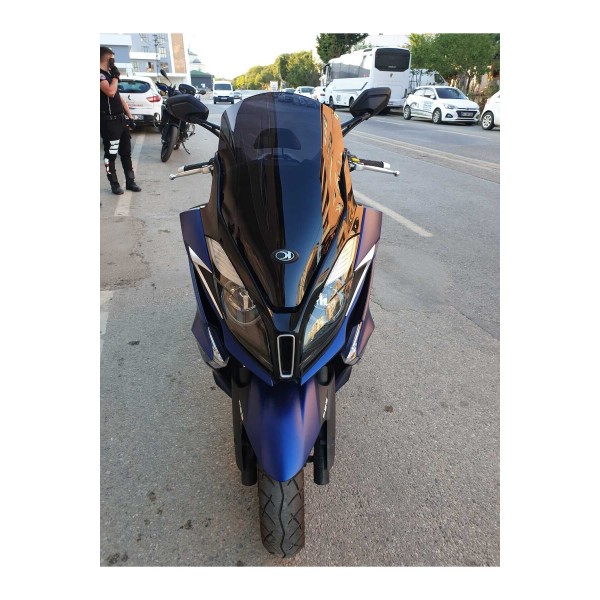 Kymco Downtown 250i Siperlik Ön Cam 2016 2025 Model 61cm siyah Renkli 4mm