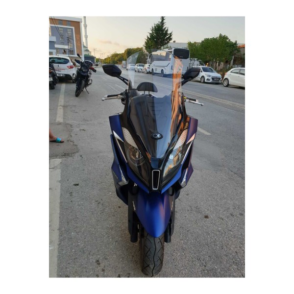 Kymco Downtown 250i Siperlik Ön Cam 2016 2025 Model 78cm Şeffaf Renkli 4mm UZUN CAM