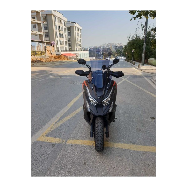 Kymco DTX 250 360 Siperlik Ön Cam 2021 2025 Model 68cm Füme Renkli 4mm