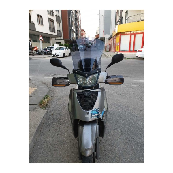 Kymco People S 200 Siperlik Ön Cam 2011 Model 48cm Füme Renkli 4mm UZUN CAM