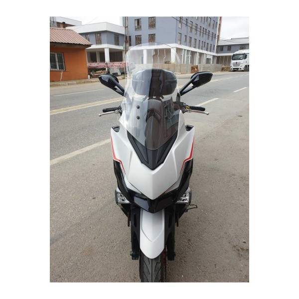 Kymco Xciting VS 400 Siperlik Ön Cam 2023 2025 Model 66cm Şeffaf Renkli 4mm