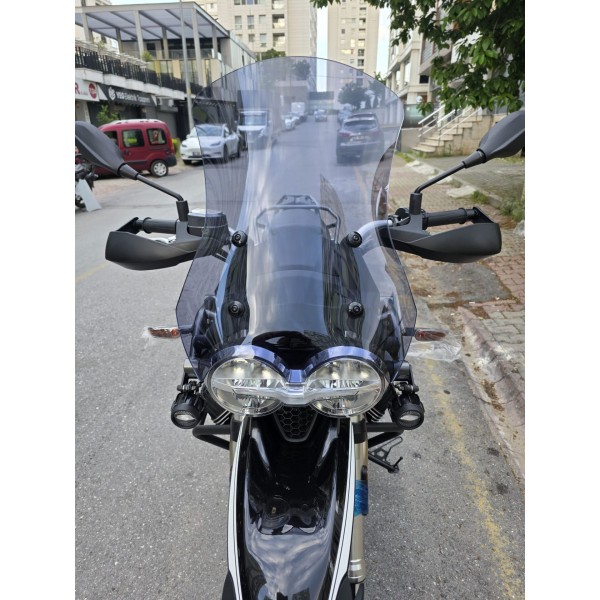 Moto Guzzi V85 Siperlik Ön Cam 2019 2023 Model 58cm Füme Renkli 4mm Moto Guzzi V85 Siperlik Ön Cam 2019 2023 Model 58cm Füme Renkli 4mm