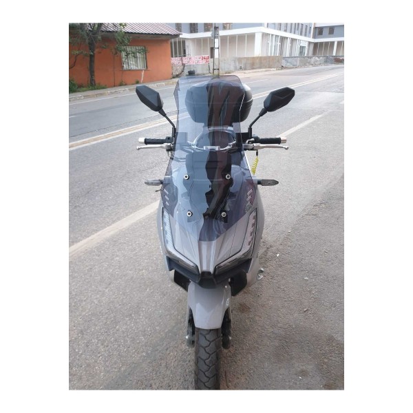 Motolüx Wow 150Siperlik Ön Cam 2023 2025 Model 75cm Füme Renkli 4mm UZUN CAM