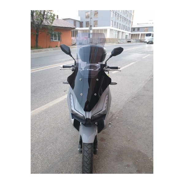 Motolüx Wow 150Siperlik Ön Cam 2023 2025 Model 78cm Füme Renkli 4mm UZUN CAM