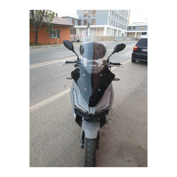 Motolüx Wow 150Siperlik Ön Cam 2023 2025 Model 78cm şeffaf Renkli 4mm UZUN CAM