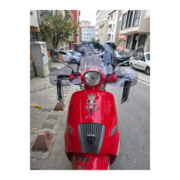 Peugeot Django Ön Cam 2017 2025 Model 37cm Füme Renkli 4mm APARAT GÖNDERİLMEYECEK