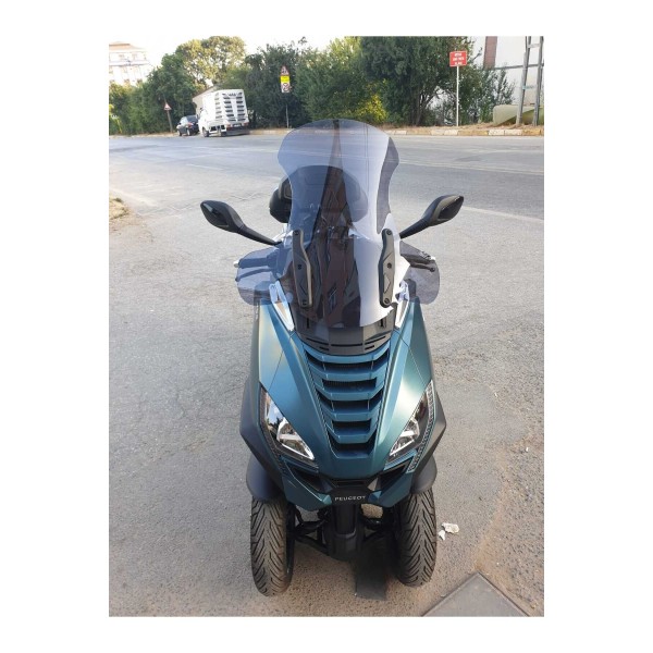Peugeot Metropolis 400 Siperlik Ön Cam 2021 2025 Model 68cm Füme Renkli 4mm