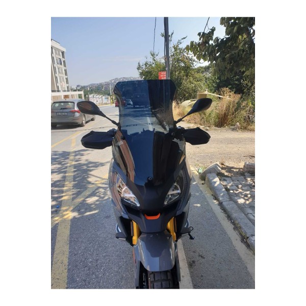 Peugeot XP 400 Siperlik Ön Cam 2023 2025 Model 65cm Siyah Renkli 4mm UZUN CAM Peugeot XP 400 Siperlik Ön Cam 2023 2025 Model 65cm Siyah Renkli 4mm UZUN CAM