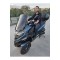 Piaggio MP3 530 Siperlik Ön Cam 2023 2025 Model 60cm Siyah Renkli 4mm ORTA BOYLU