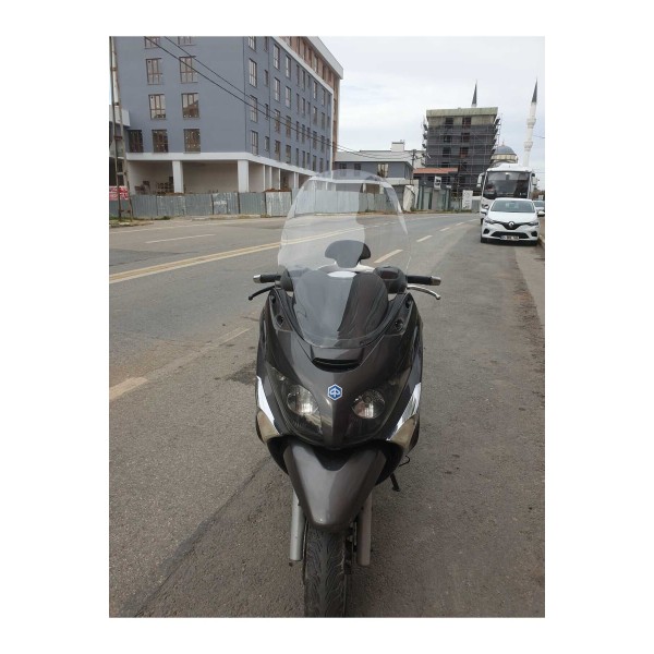Piaggio X Evo 250 400 Siperlik Ön Cam 2009 2016 Model 58cm Şeffaf Renkli 4mm